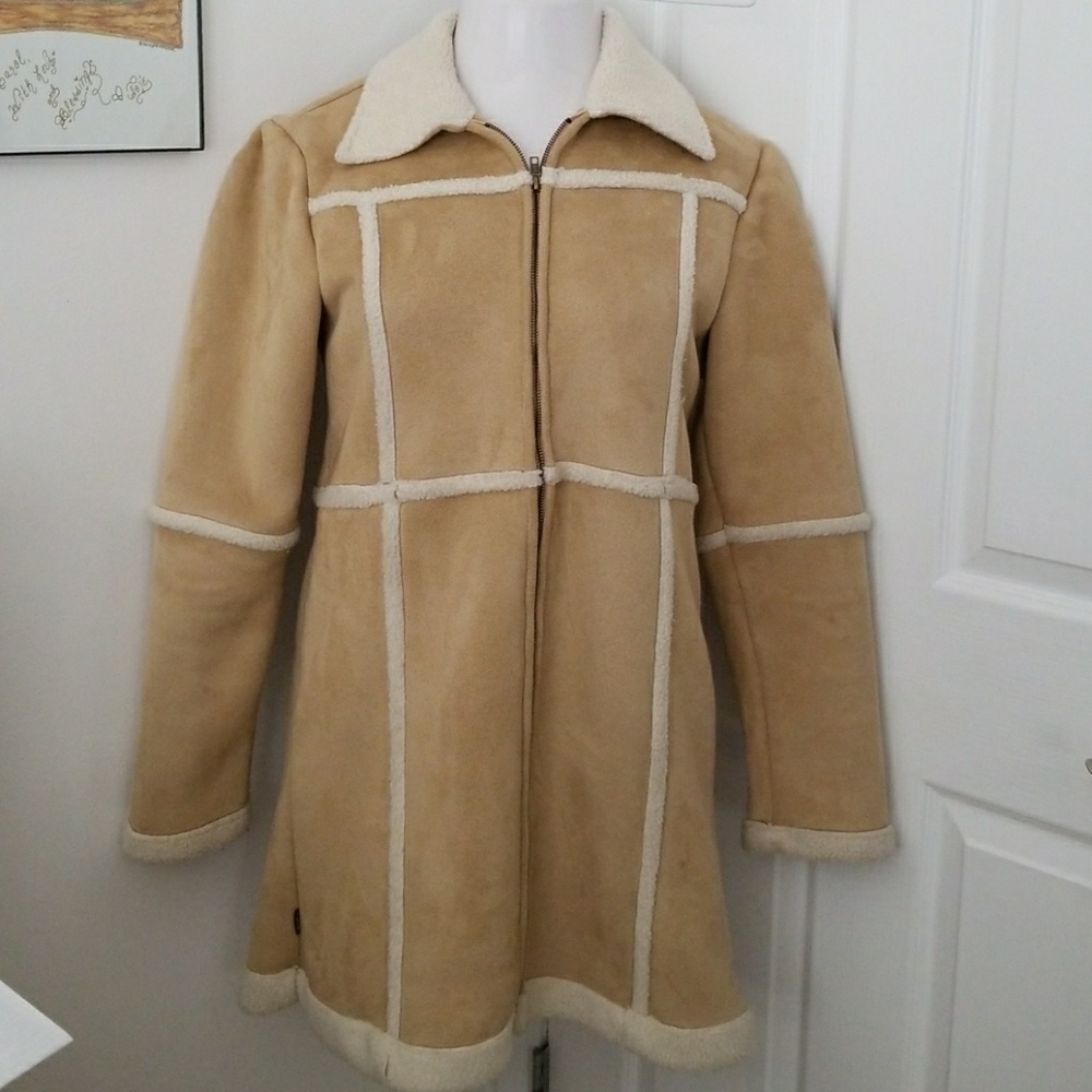 Rip Curl Girl faux shearing coat